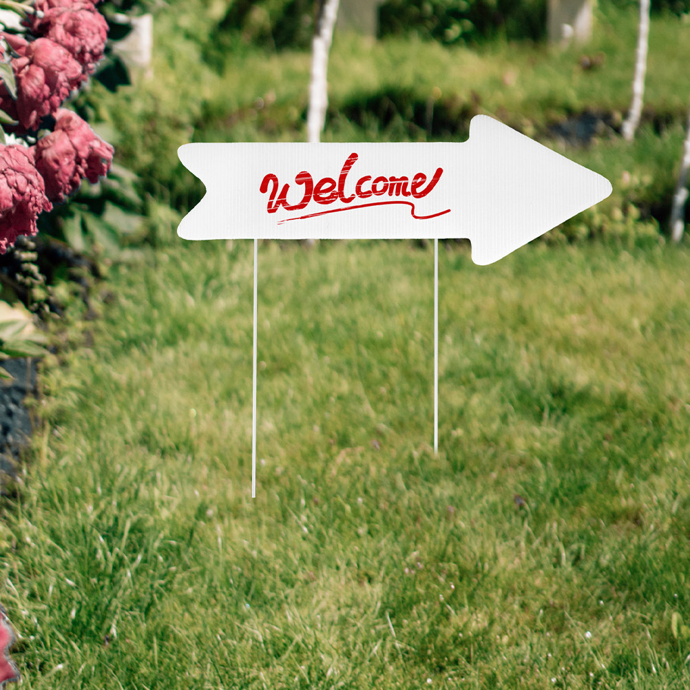 Yard Sign Blank - 2 pezzi di cartelli da giardino
