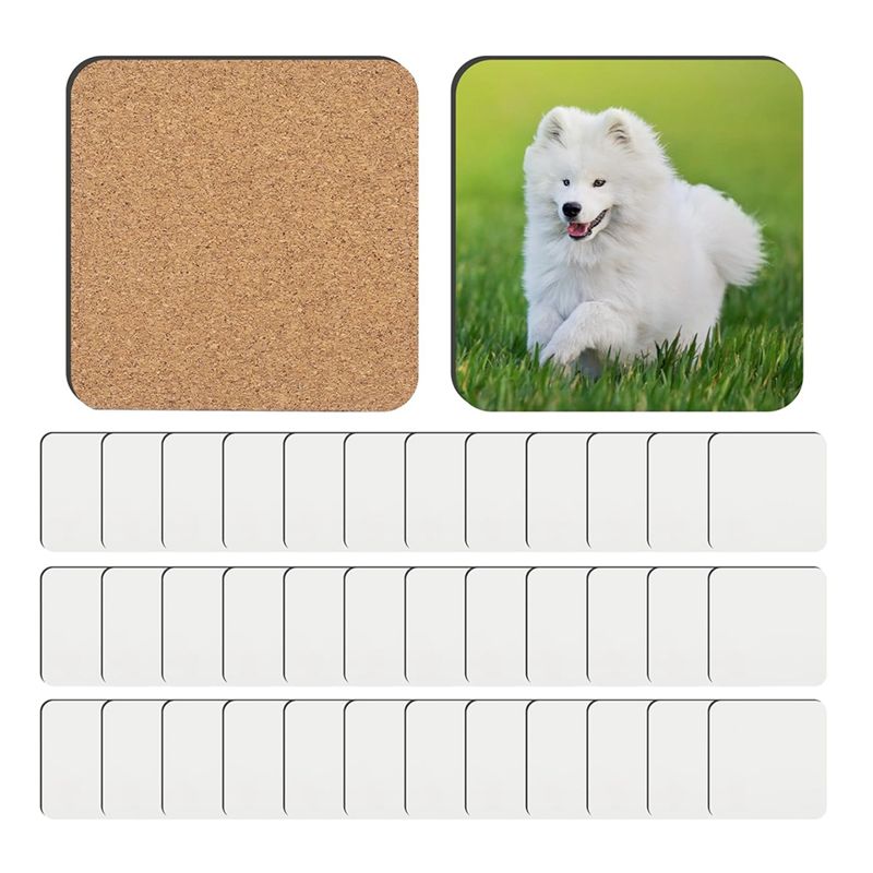 Coaster Sublimation Blank - NOVITÀ - 36 Pezzi di Sottobicchieri