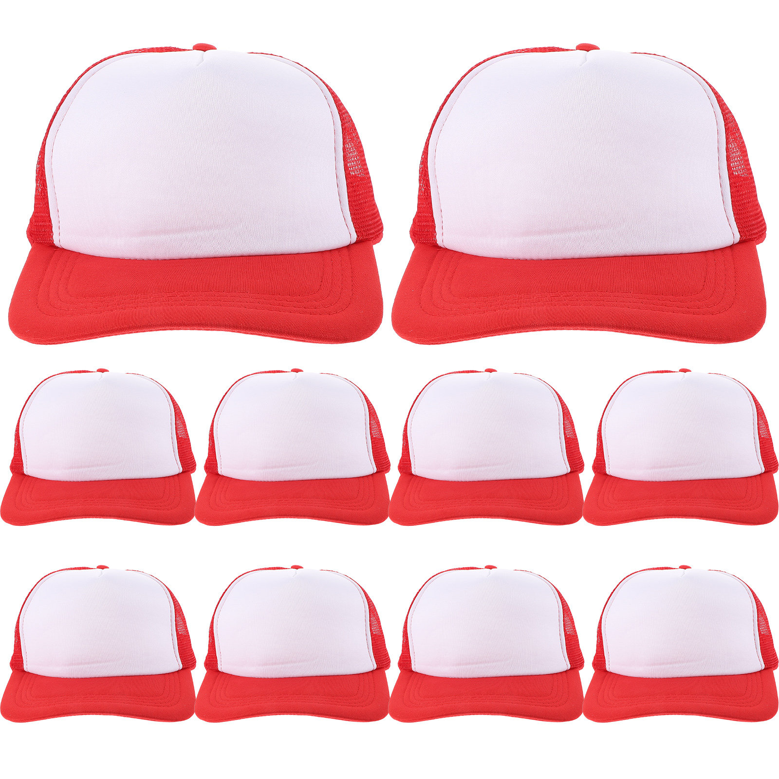 Hat Sublimation Blank - 10 Pezzi Cappellini da Baseball Vuoti