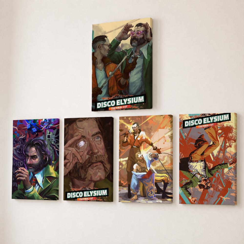Canvas Wrap Ready - D-Disco Elysium Dipinto di Videogiochi di