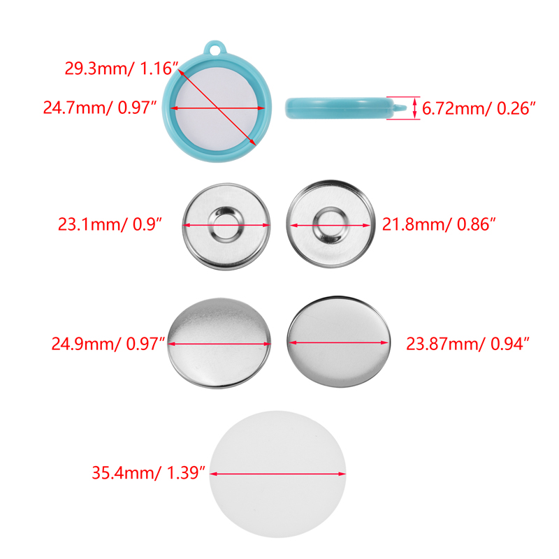 Set da 50 Pezzi per Creazione  - Button Badge Blank recensione e prezzo