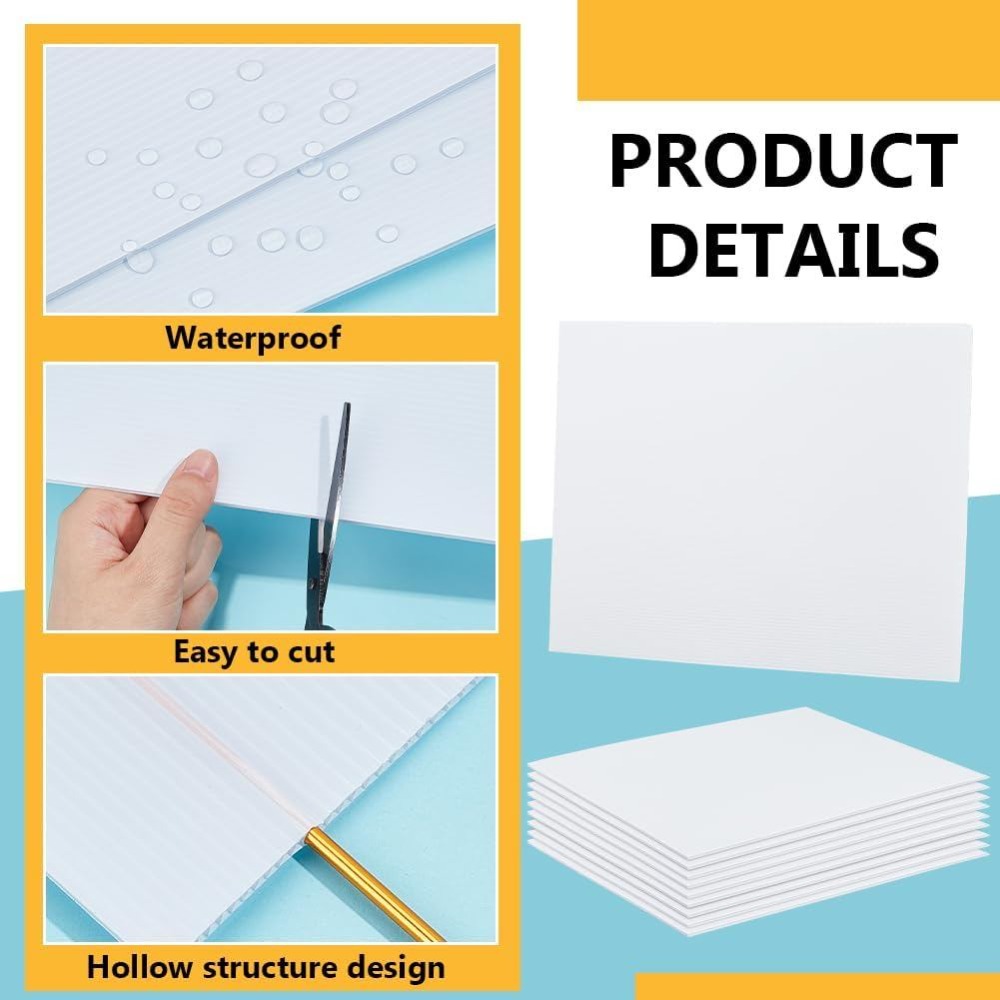 10 Fogli di Plastica Ondulata  - Yard Sign Blank recensione e prezzo