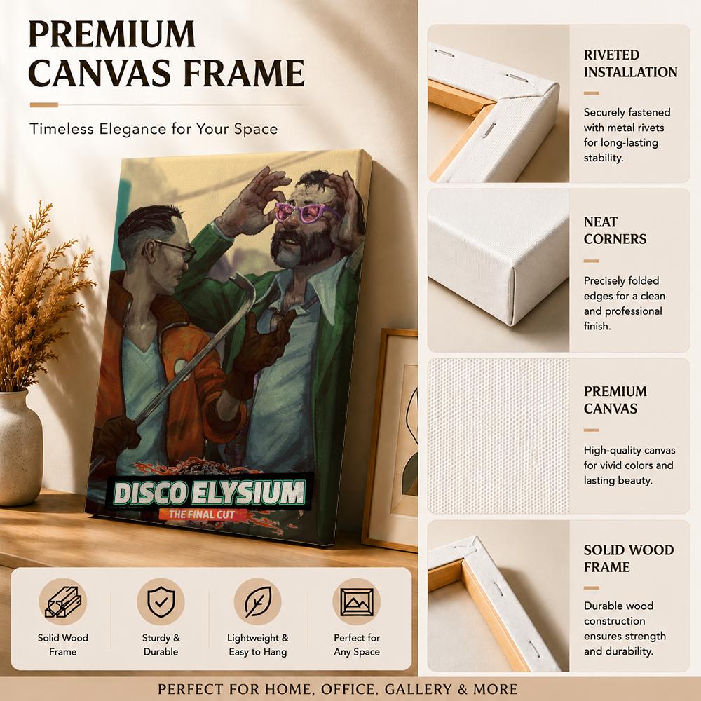 D-Disco Elysium Dipinto di Vid - Canvas Wrap Ready recensione e prezzo