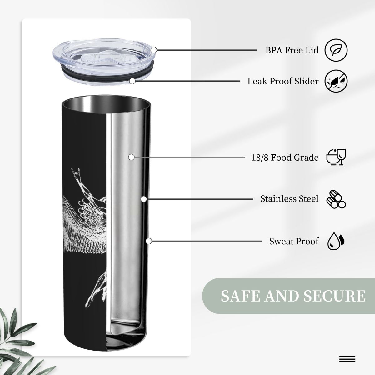 Icarus Throws The Horns - Whit - Tumbler 20Oz White recensione e prezzo