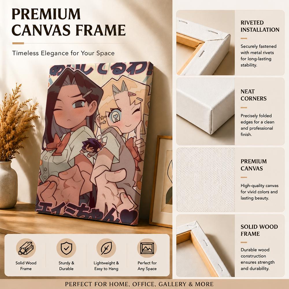 Quadro su Tela HD Anime I Love - Canvas Wrap Ready recensione e prezzo